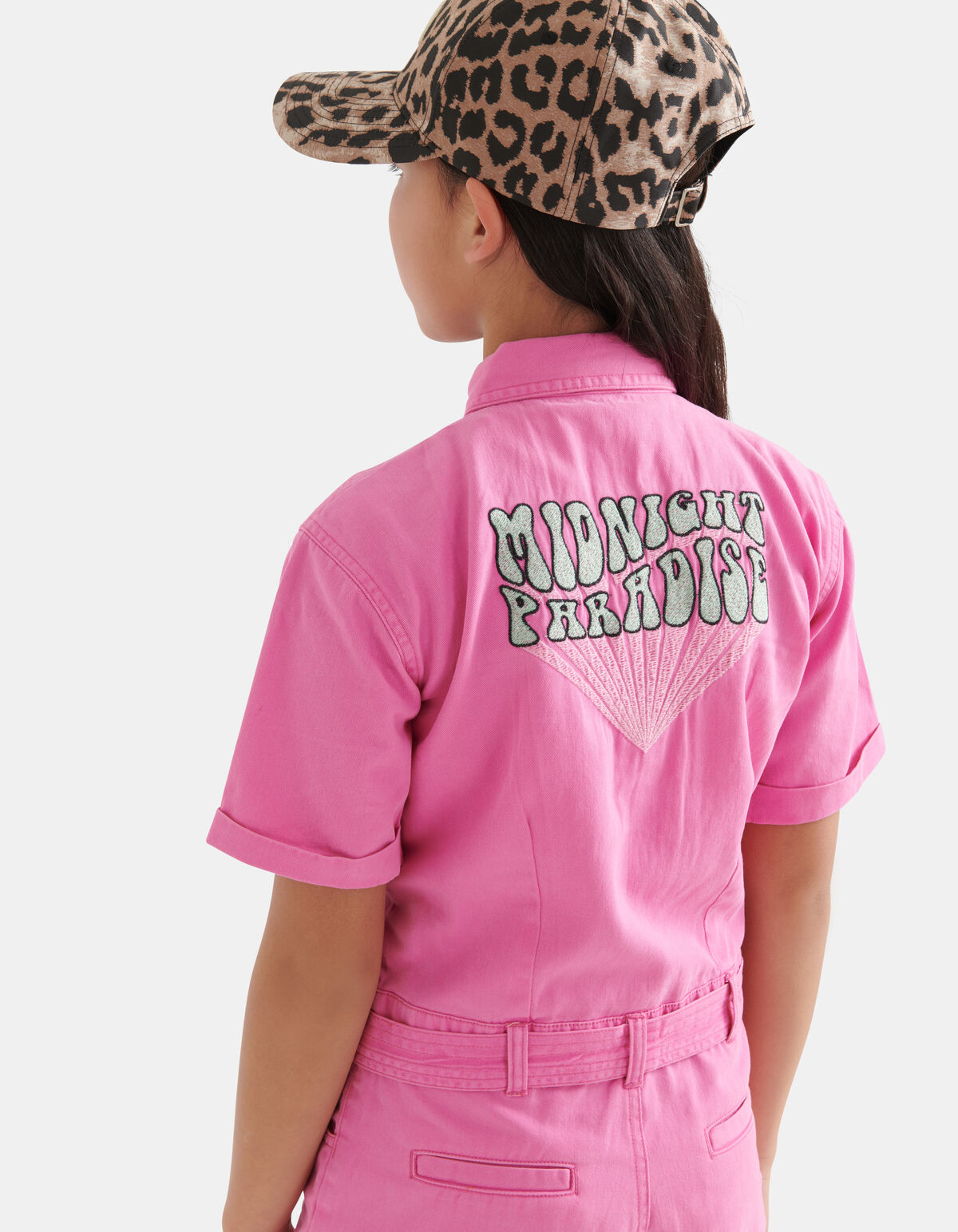 Twill Jumpsuit Roze SHOEBY GIRLS