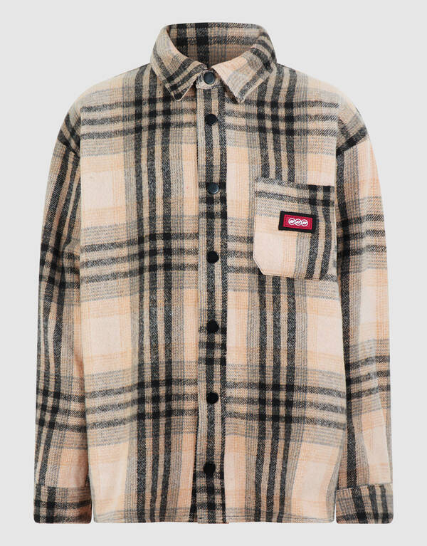 Destroyed Check Overshirt Gebroken Wit/Zwart SHOEBY BOYS