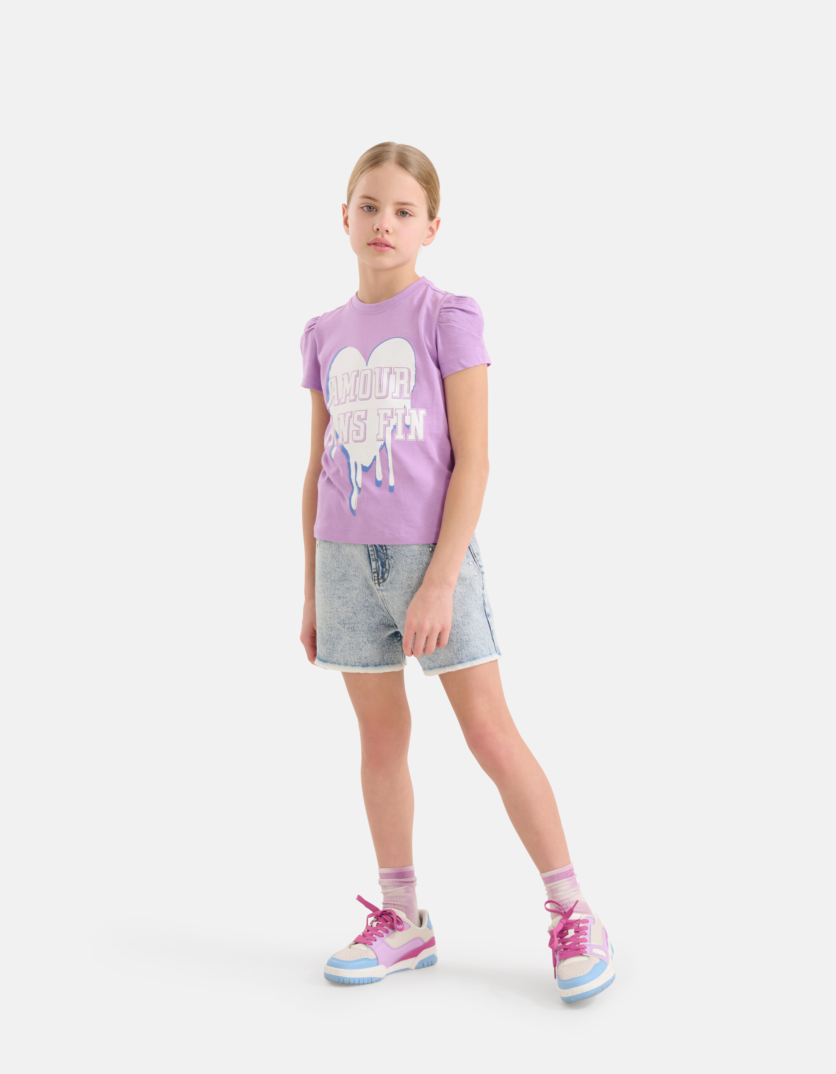 Artwork T-shirt Lila SHOEBY GIRLS