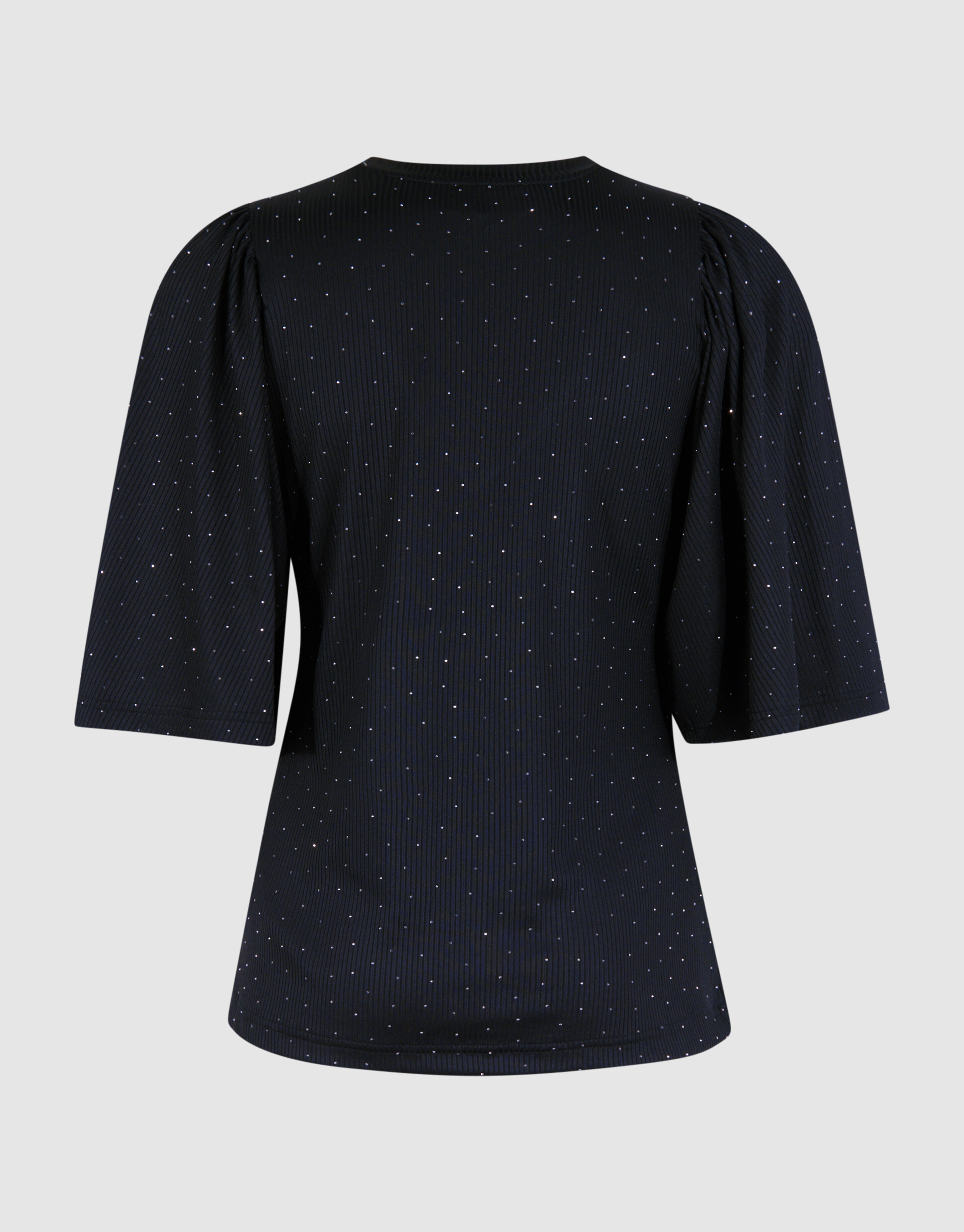 Strass Ruffle Top Zwart SHOEBY WOMEN