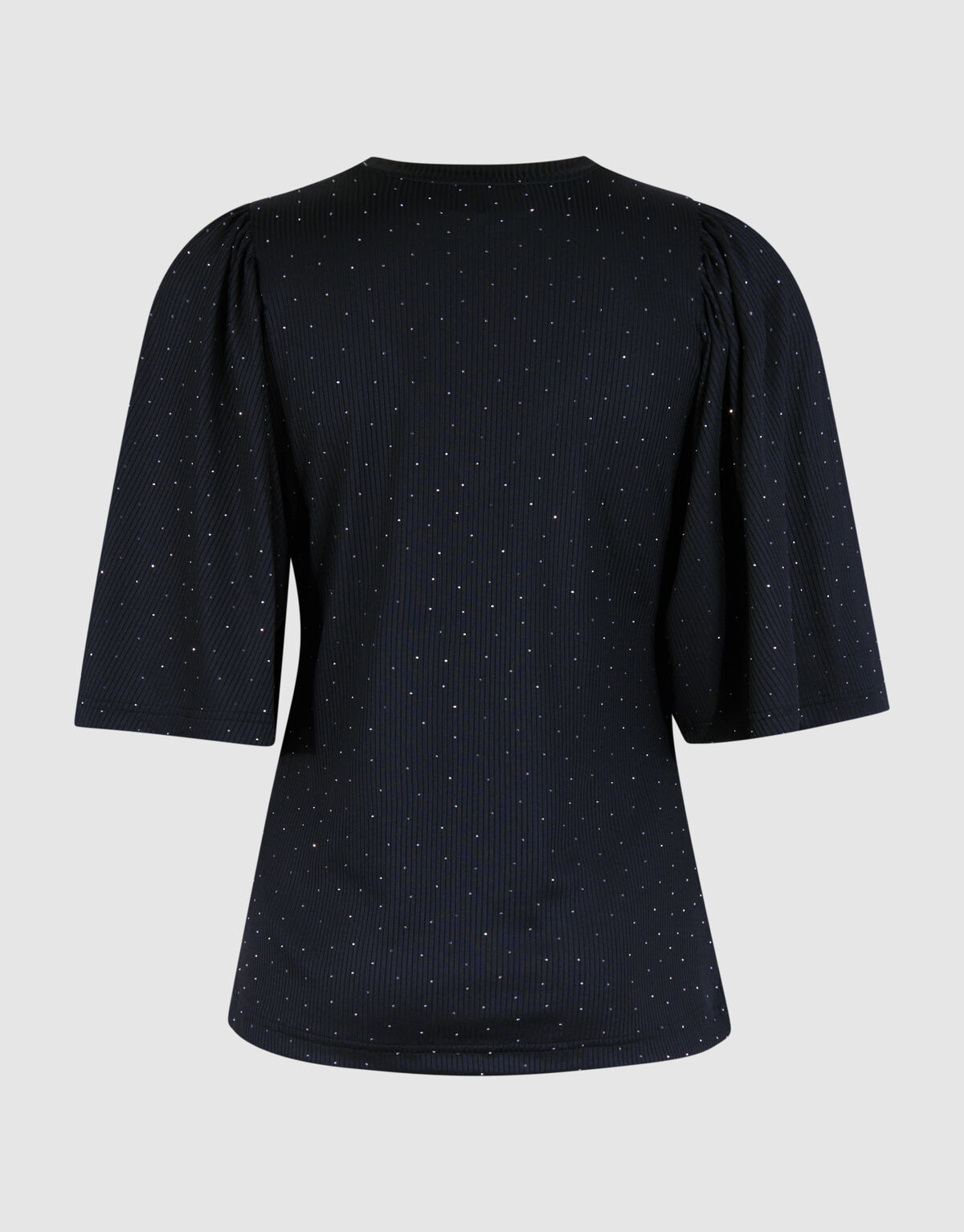 Strass Ruffle Top Zwart SHOEBY WOMEN