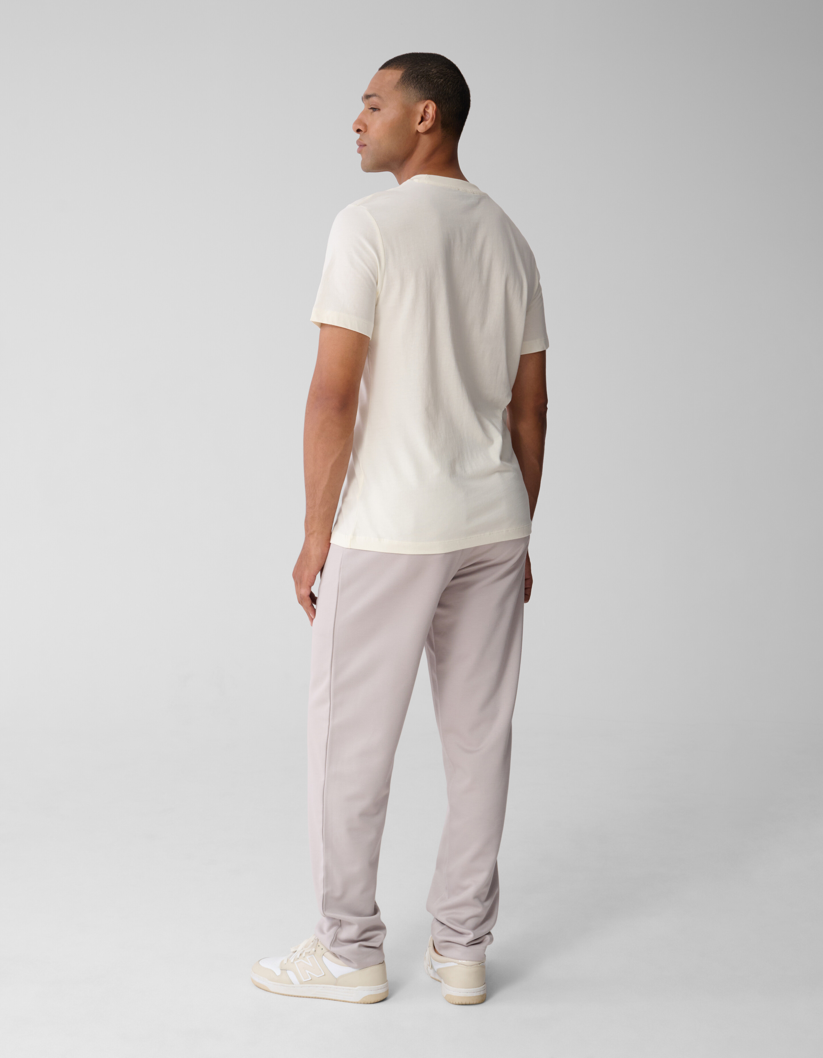 Multi Sparkle Logo T-shirt Gebroken Wit SHOEBY MEN