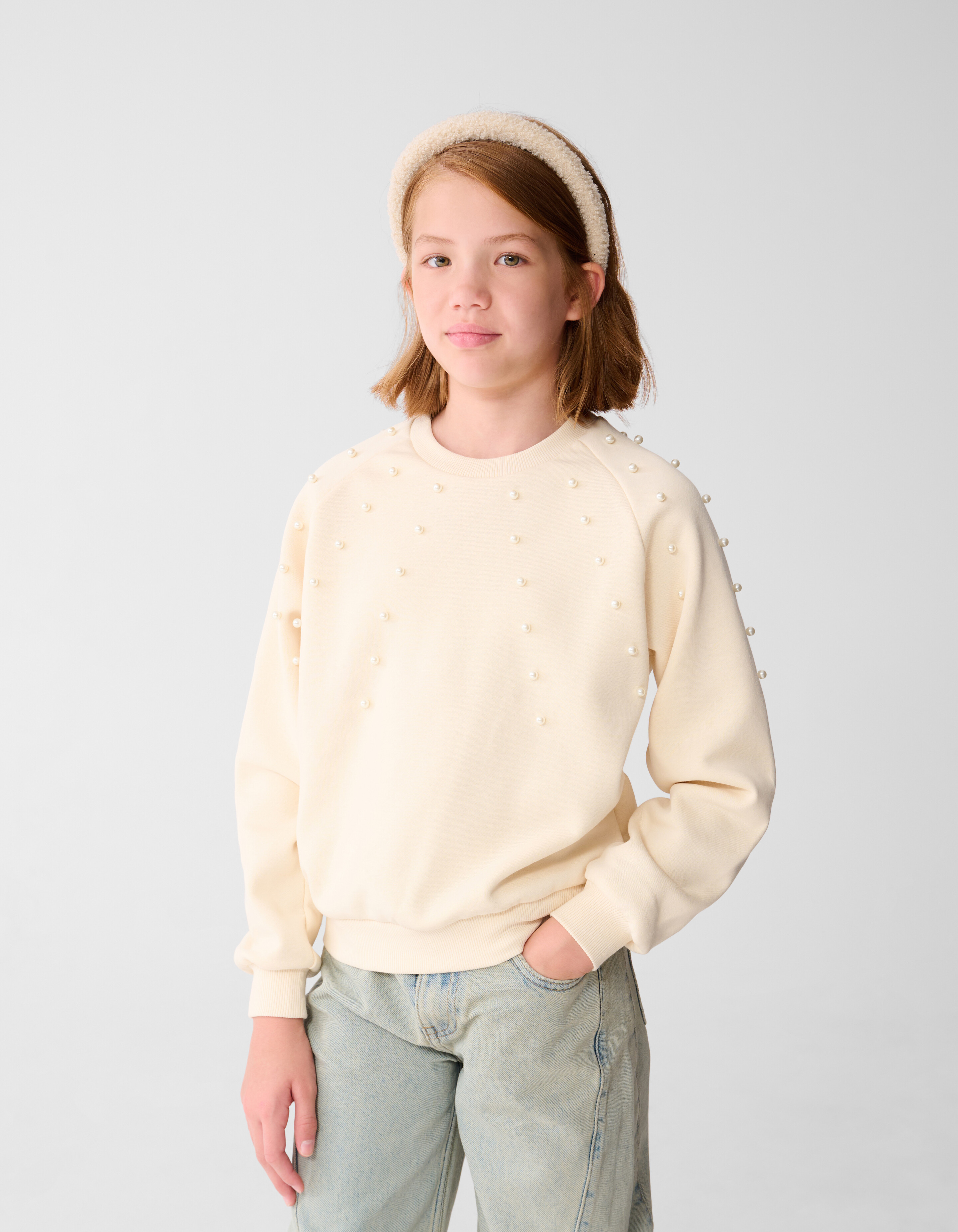 Parel Sweater Gebroken Wit SHOEBY GIRLS