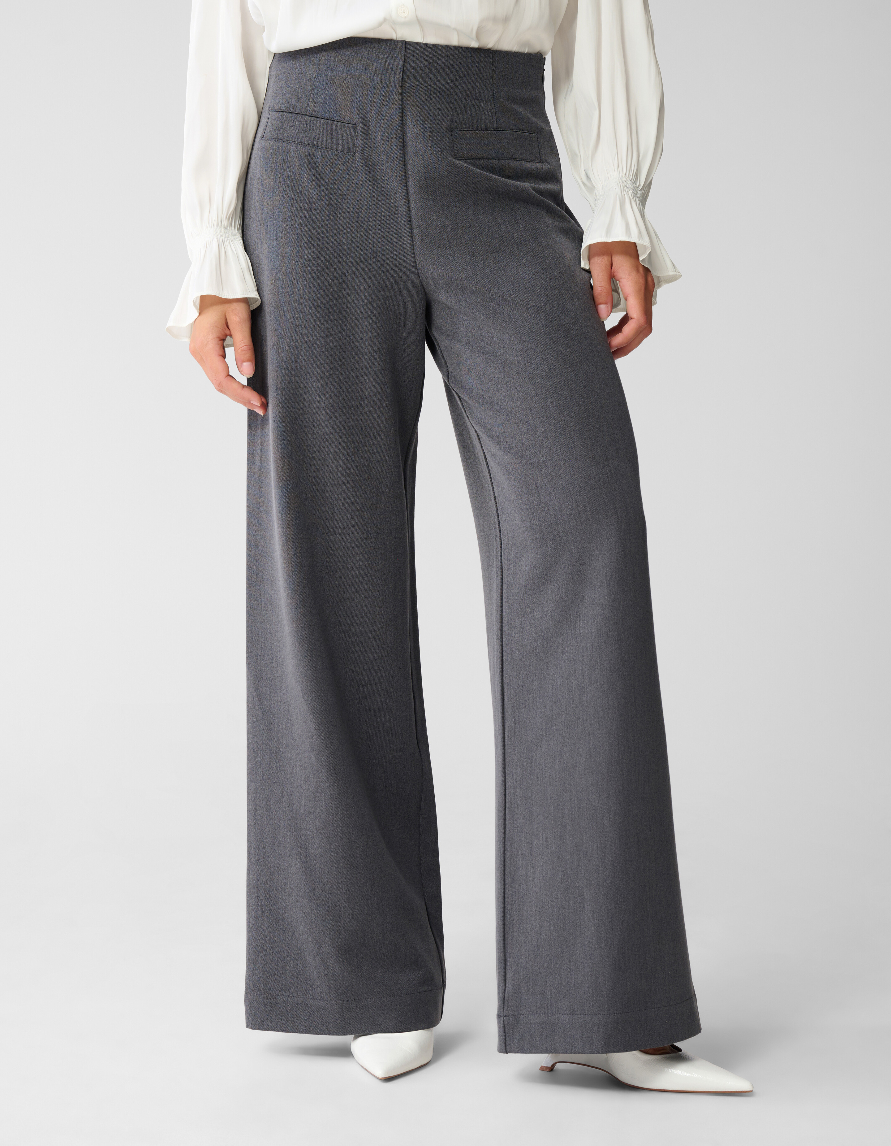 Wide Leg Pantalon Donkergrijs By Mieke SHOEBY WOMEN