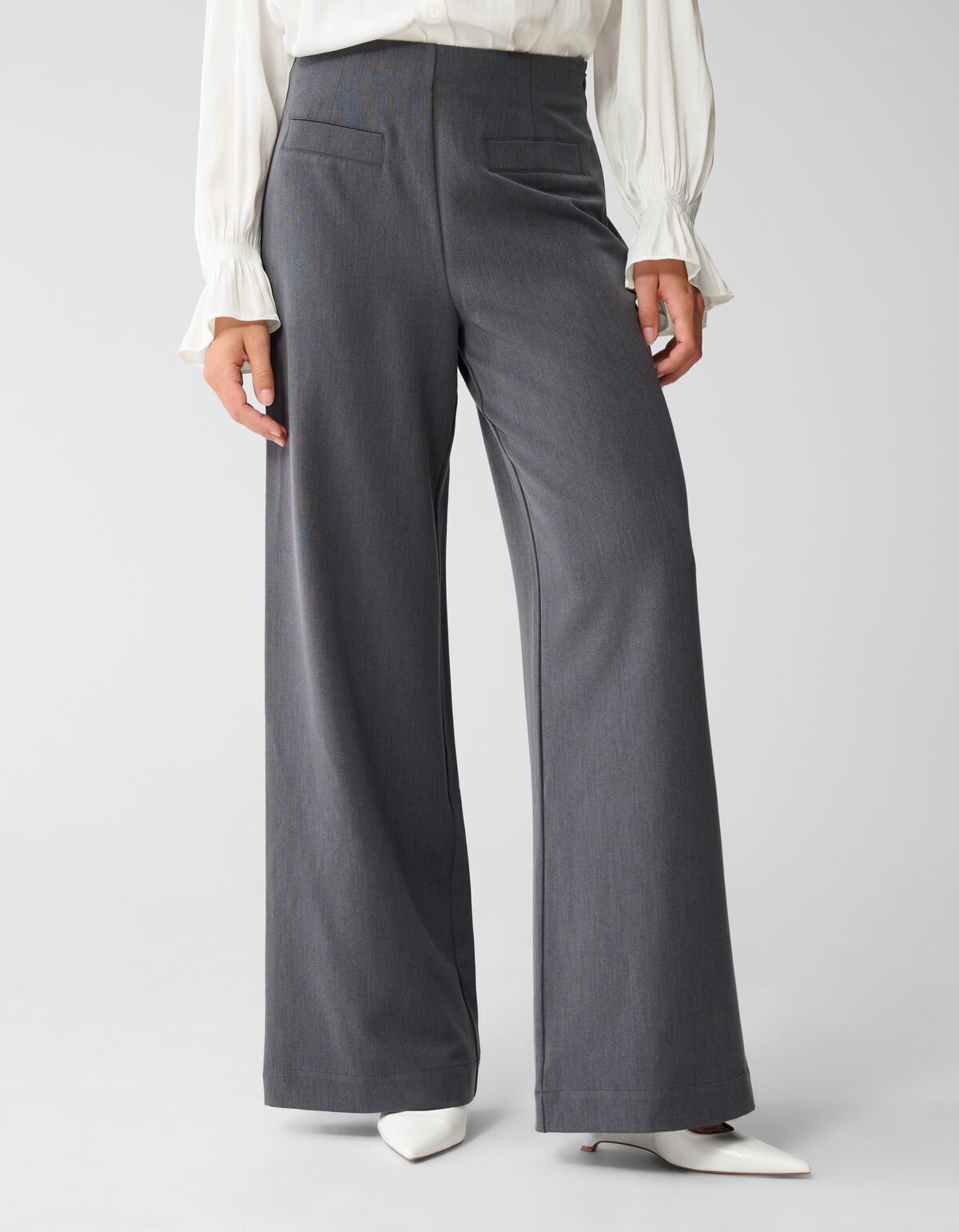 Wide Leg Pantalon Donkergrijs By Mieke SHOEBY WOMEN