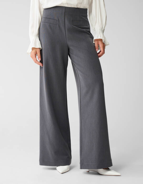 Wide Leg Pantalon Donkergrijs By Mieke SHOEBY WOMEN