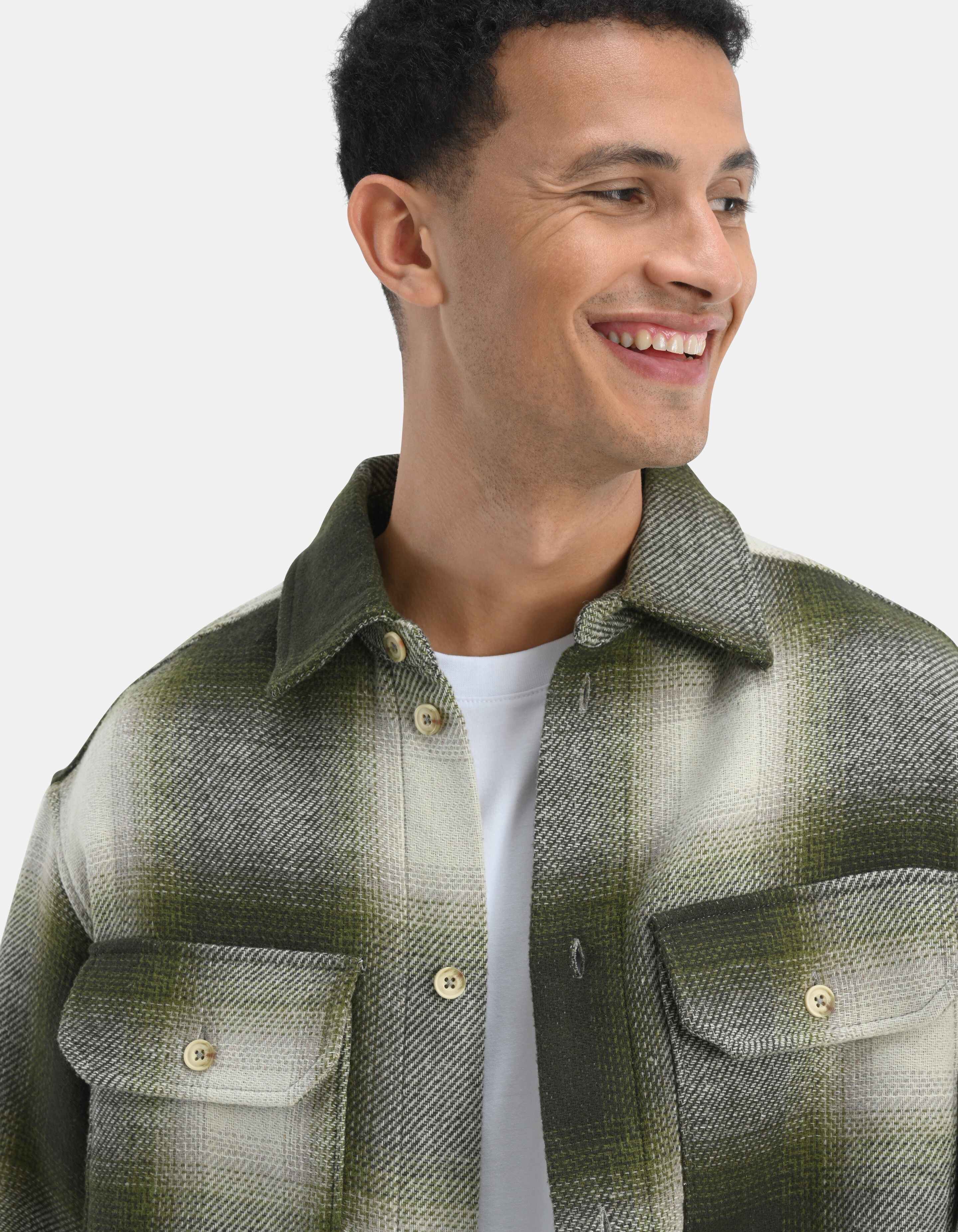 Ruiten Overshirt Groen SHOEBY MEN