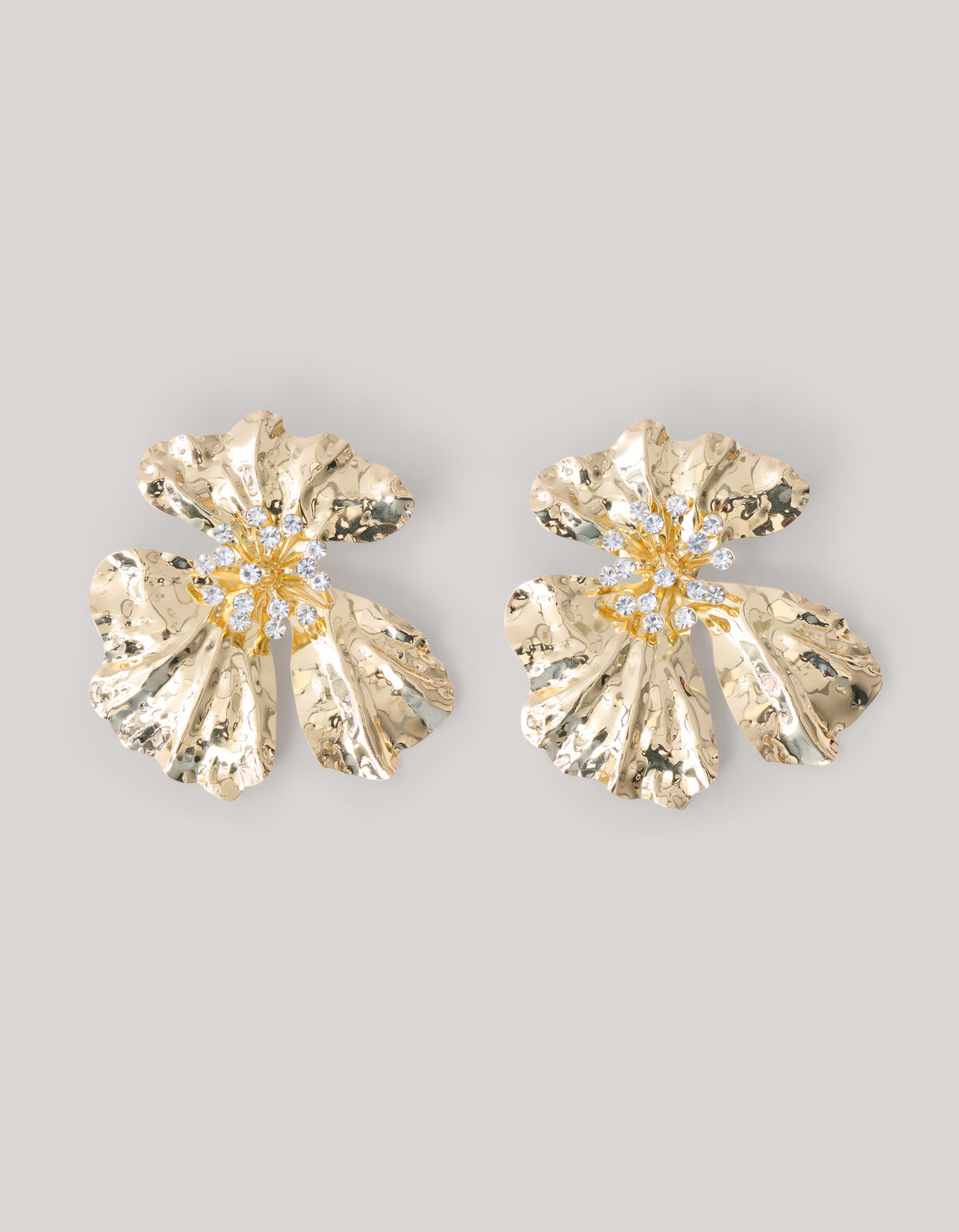 Statement Flower Oorbellen Goud SHOEBY ACCESSOIRES