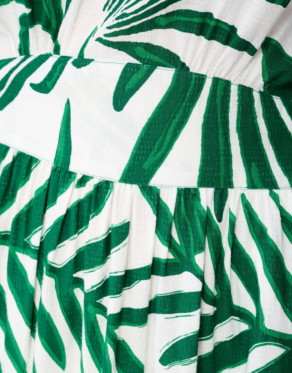 Printed Palm Maxi Jurk Groen SHOEBY WOMEN