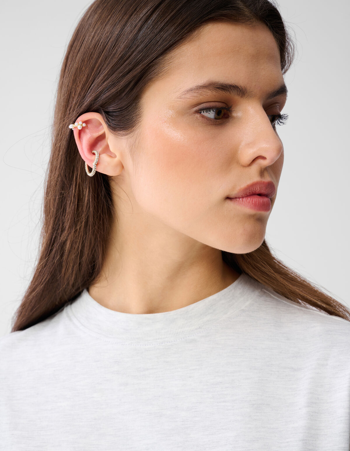 Parel/Heart Earcuff Set Goud SHOEBY ACCESSOIRES