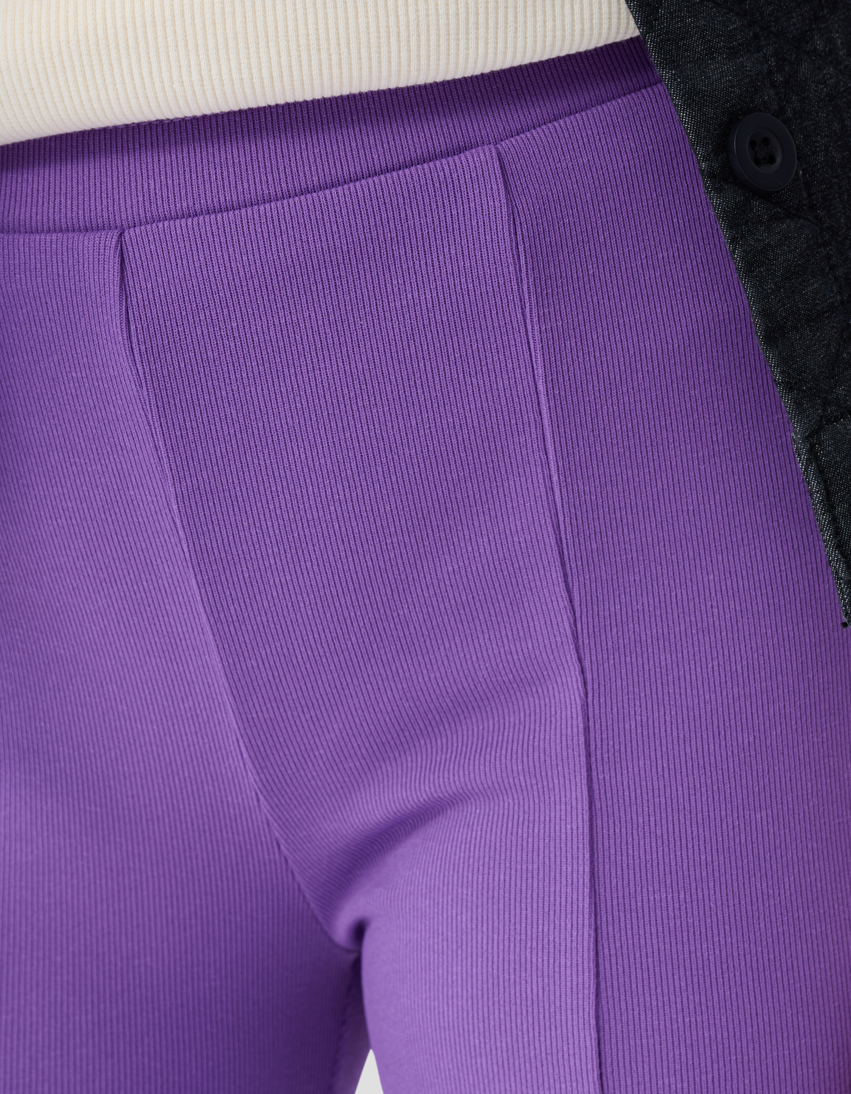 Rib Flared Legging Paars SHOEBY GIRLS