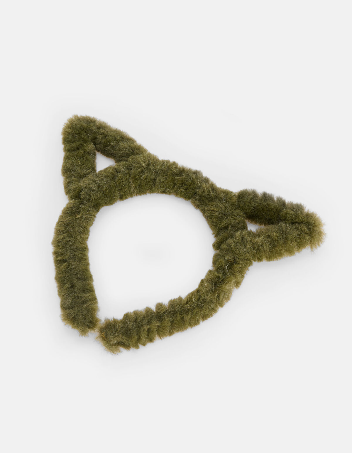 Faux Fur Katten Haarband Donkergroen SHOEBY ACCESSOIRES