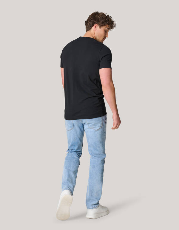Basis T-shirt Zwart SHOEBY MEN