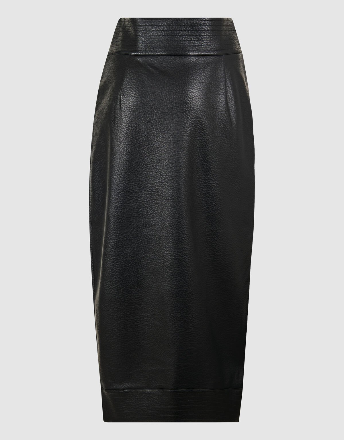 Vegan Leren Overlap Rok Zwart SHOEBY WOMEN