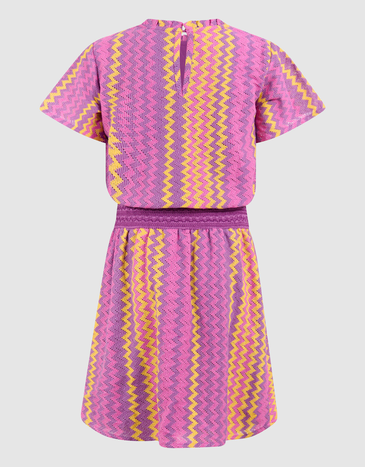 Zigzag crochet Jurk Roze SHOEBY GIRLS