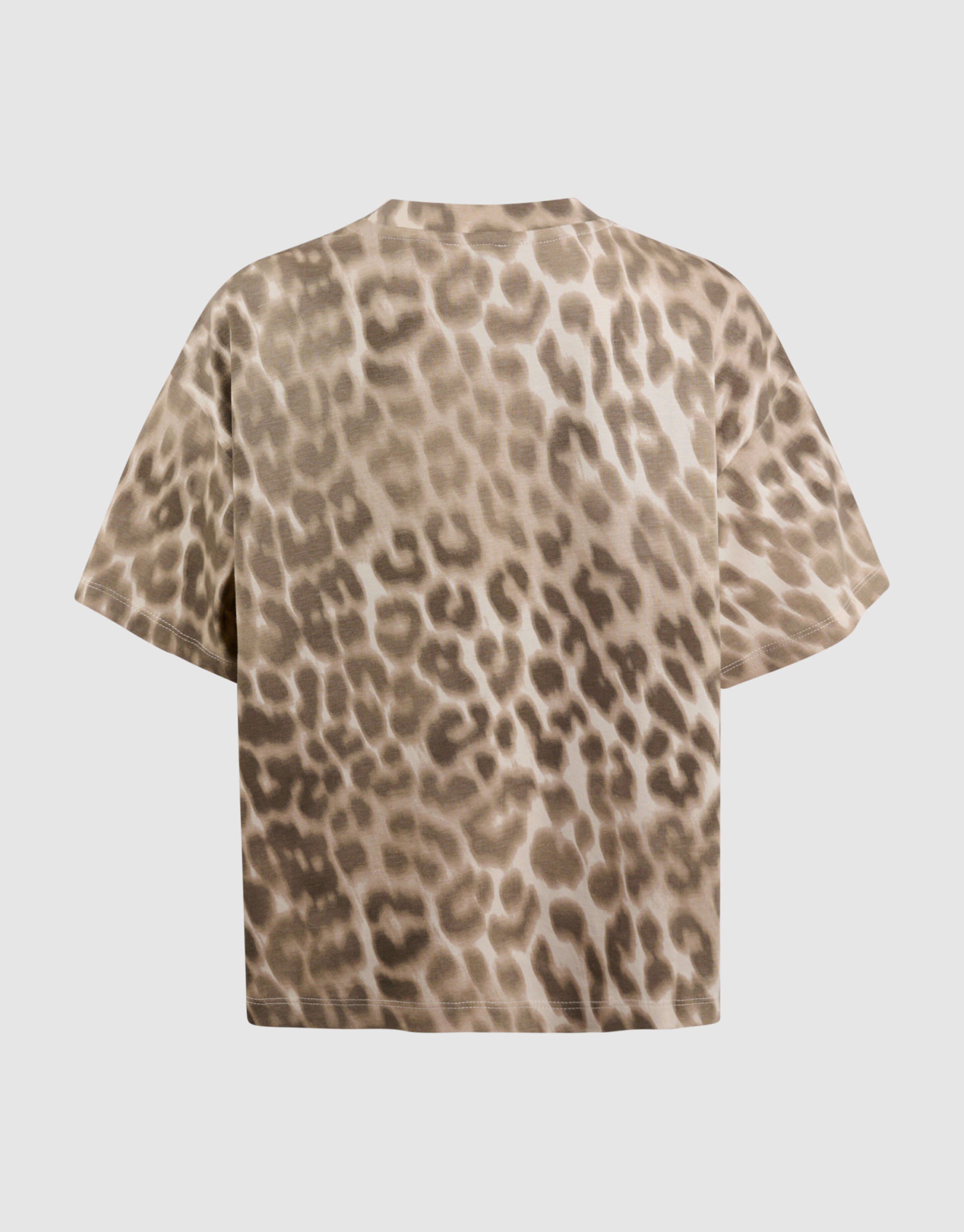 Oversized Leopard T-shirt Lichtbruin SHOEBY GIRLS