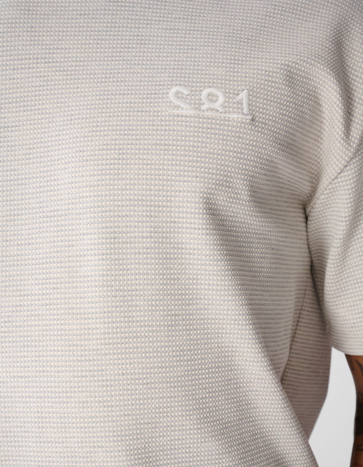 Honeycomb T-shirt Lichtgrijs SHOEBY MEN