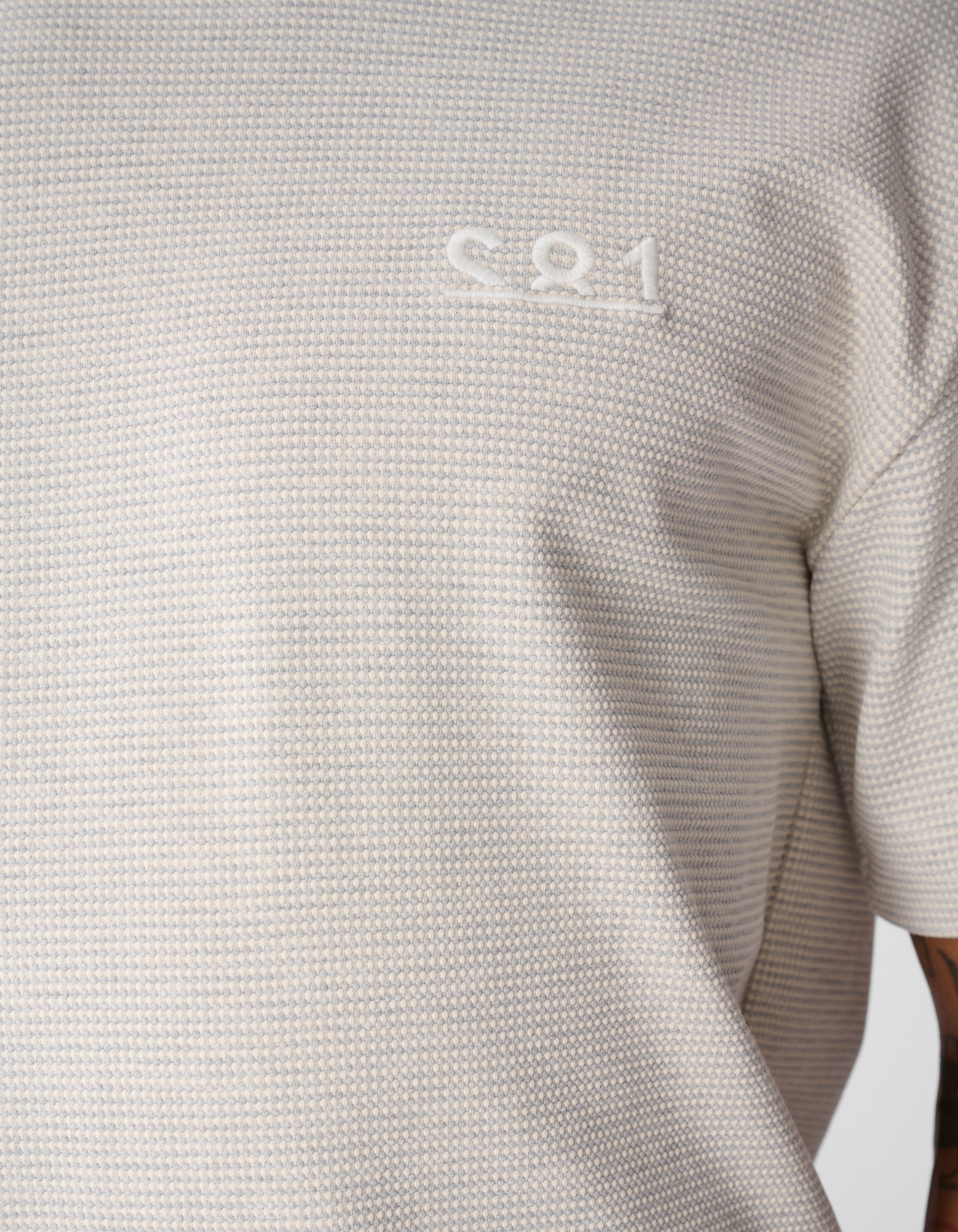 Honeycomb T-shirt Lichtgrijs SHOEBY MEN