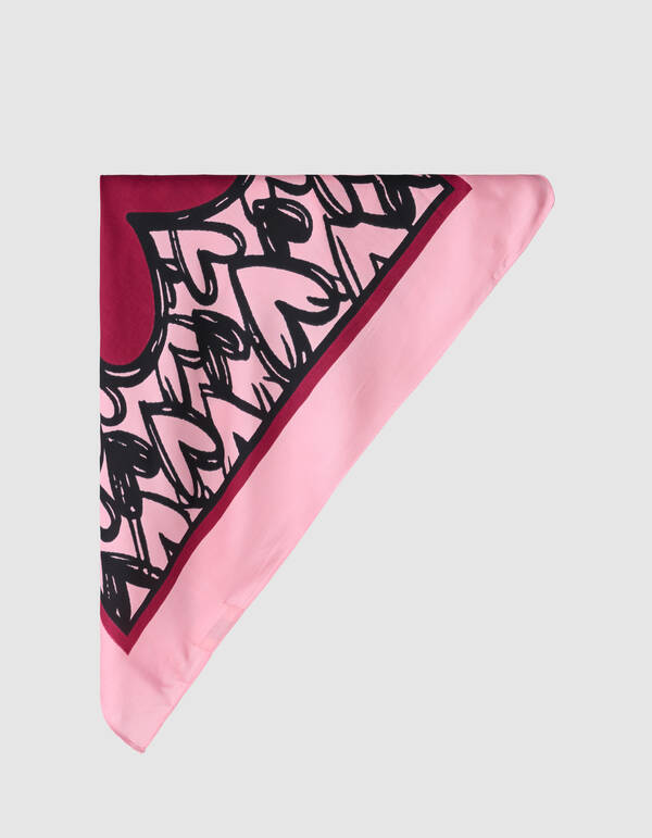 Heart Sjaal Roze SHOEBY ACCESSOIRES