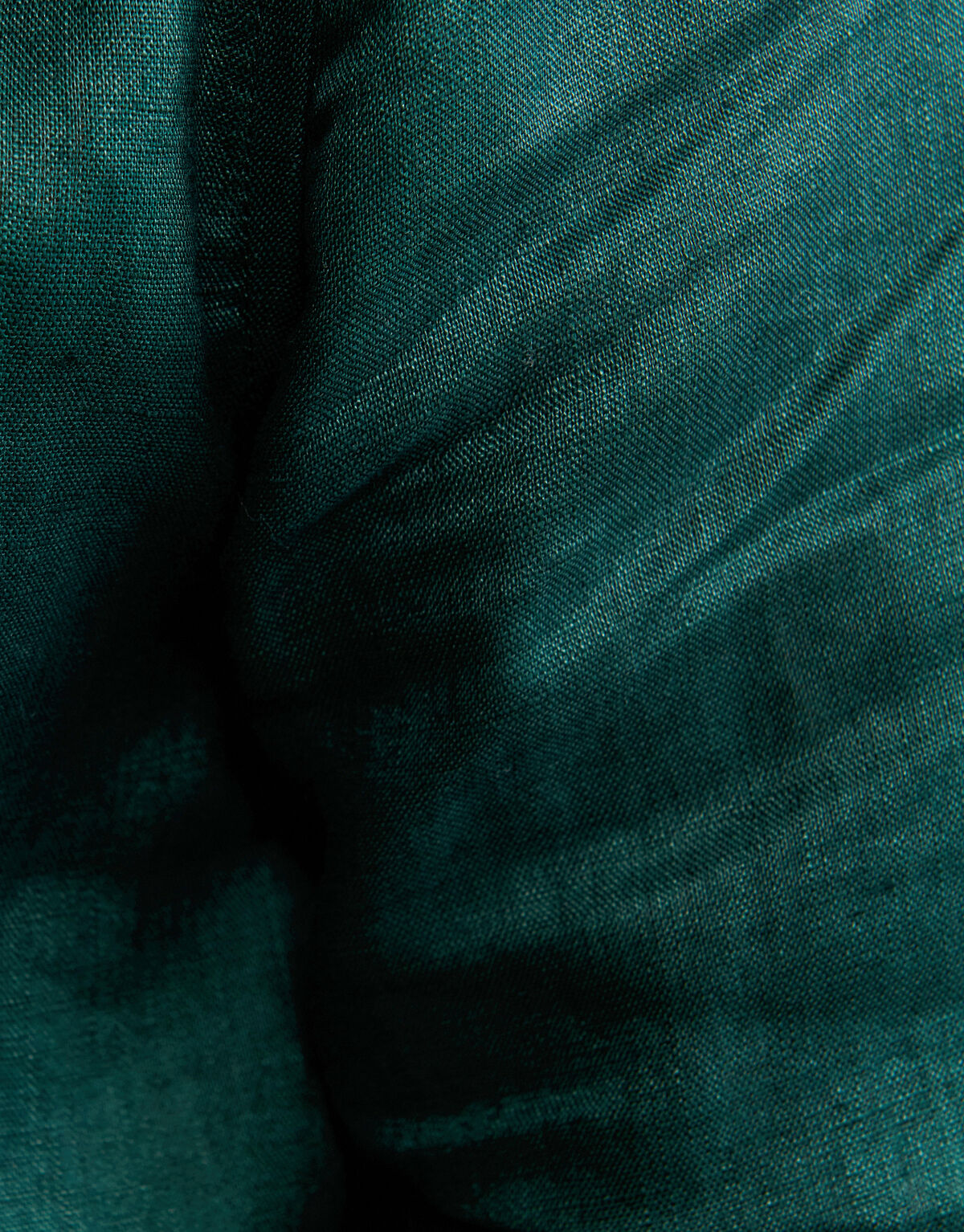 Linnen Overhemd Donkergroen SHOEBY MEN