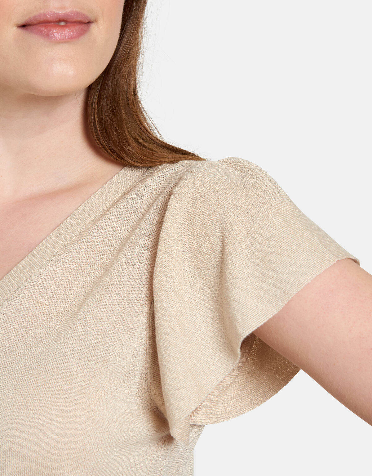 Ruffle Knit Top Eksept