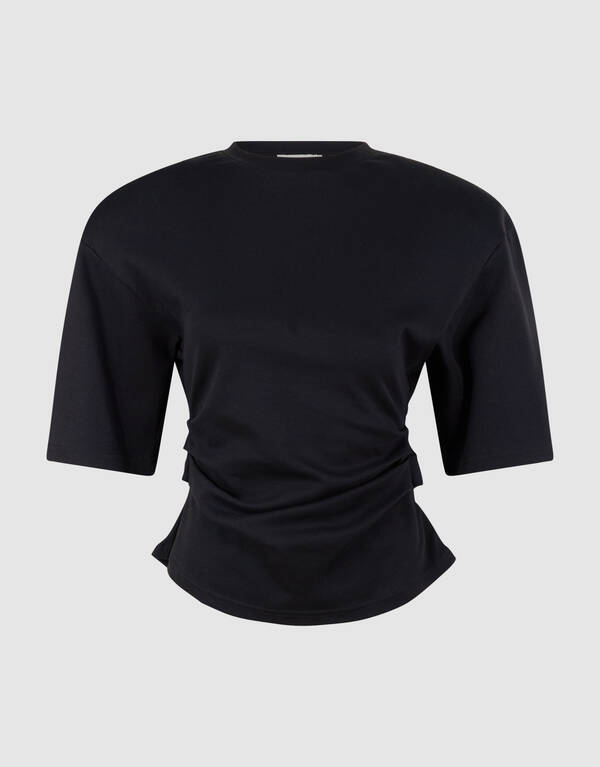 Waisted T-shirt Zwart SHOEBY WOMEN
