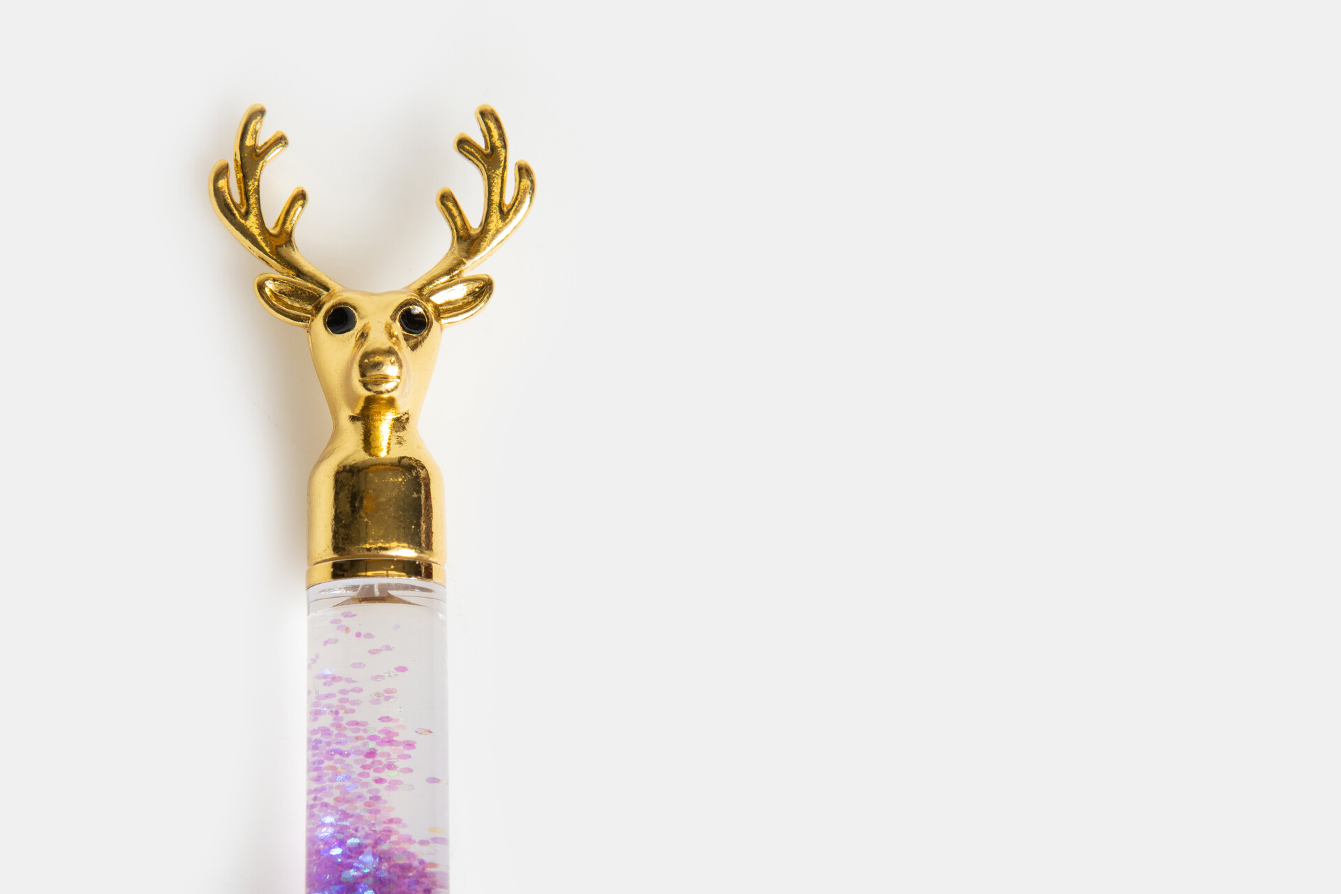 Glitter Reindeer Pen