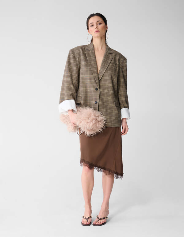Oversized Ruiten Blazer Bruin SHOEBY WOMEN