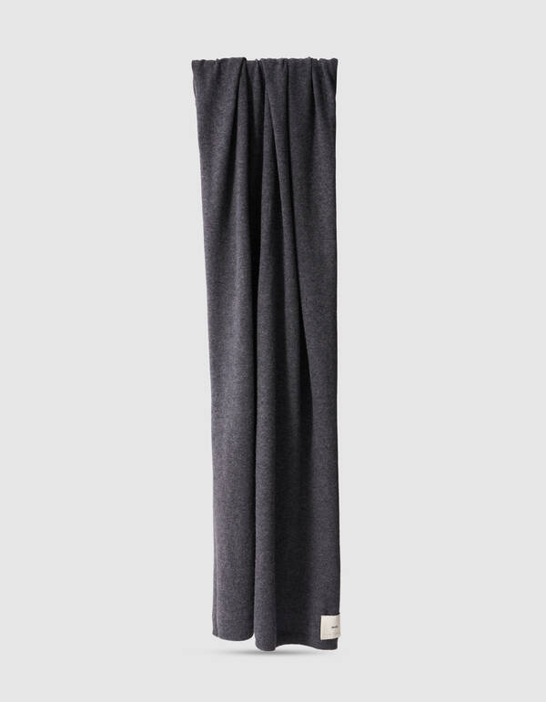 Gebreide Sjaal Donkergrijs By Lonneke SHOEBY ACCESSOIRES