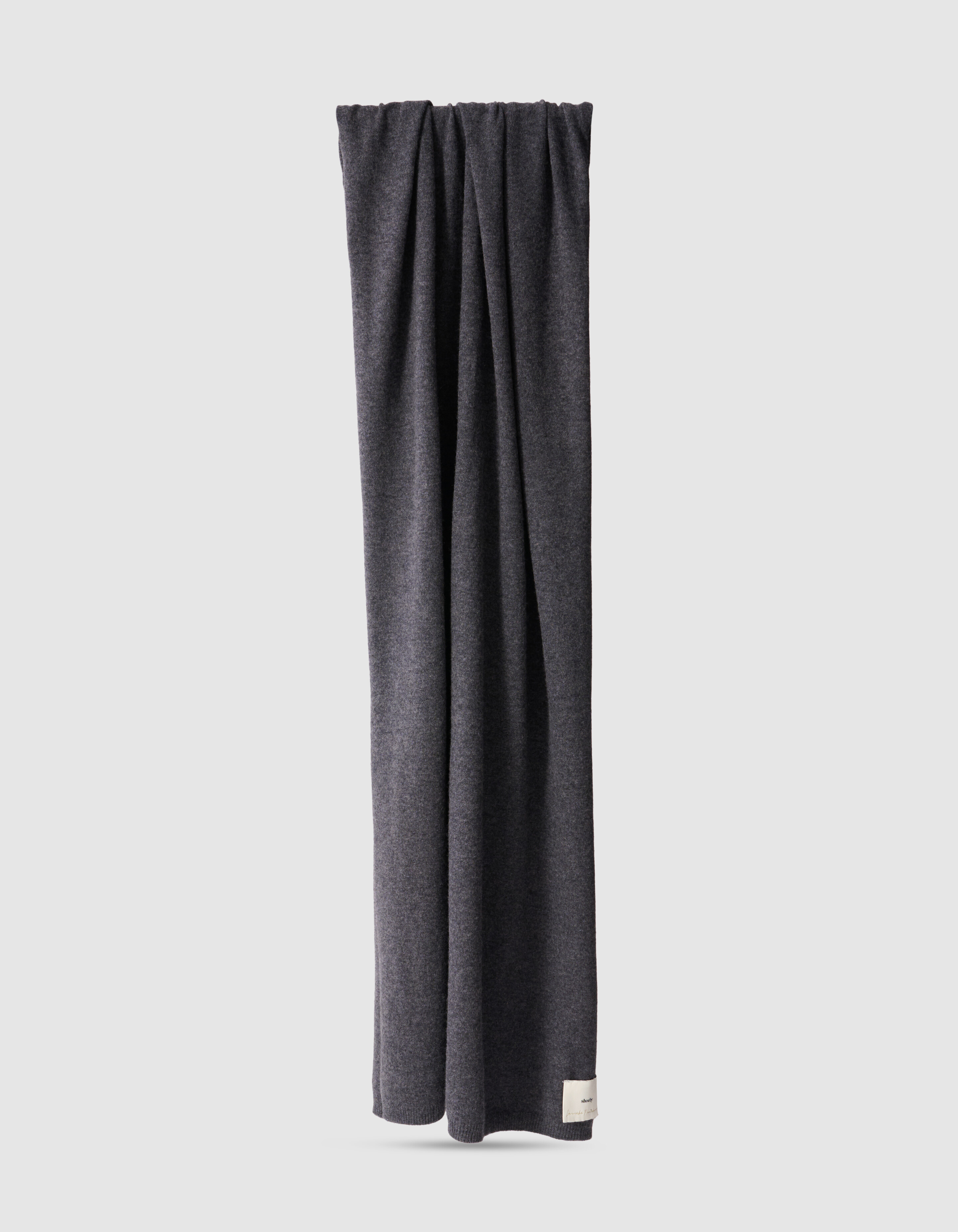 Gebreide Sjaal Donkergrijs By Lonneke SHOEBY ACCESSOIRES