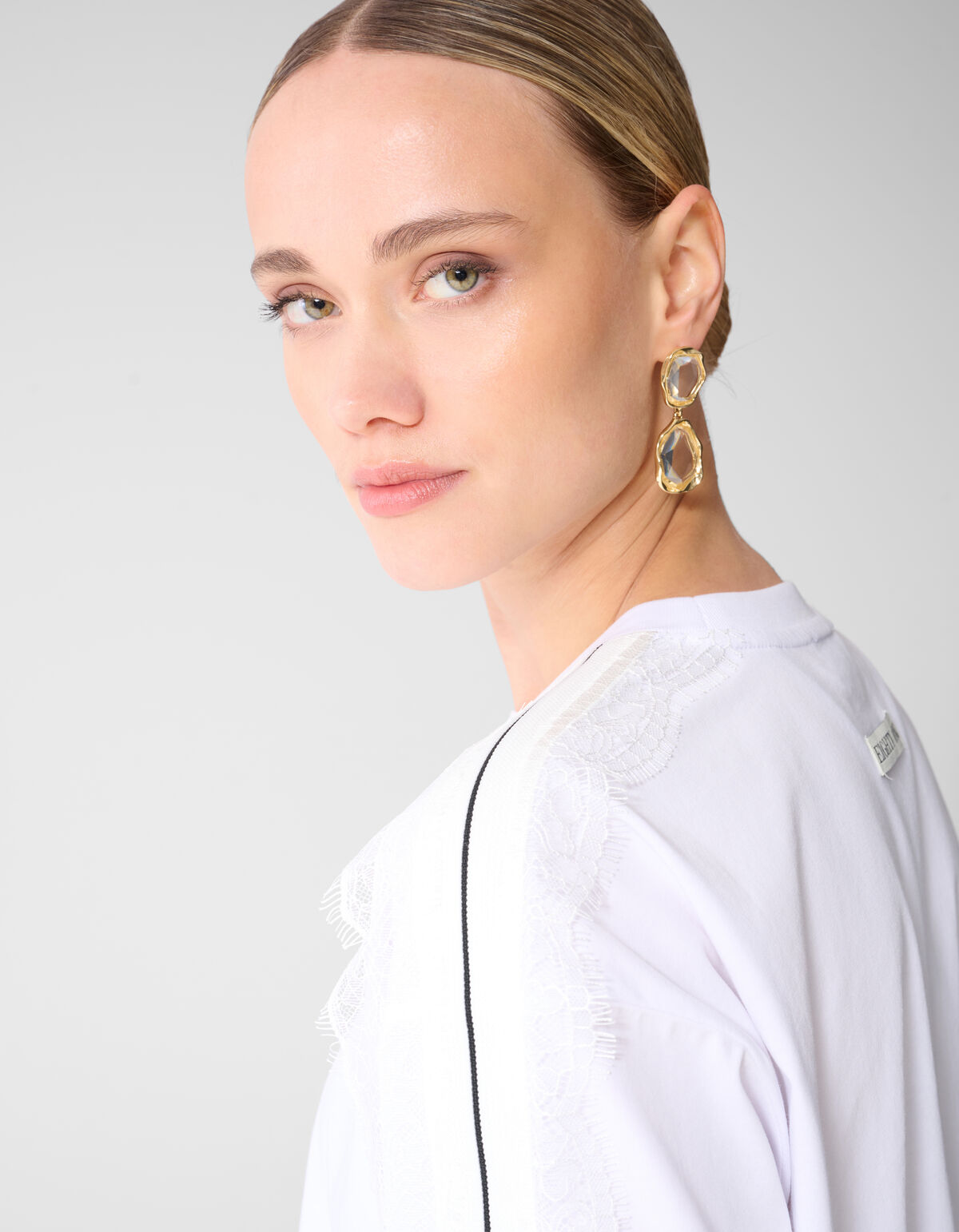 Vintage Stone Oorbellen Goud SHOEBY ACCESSOIRES