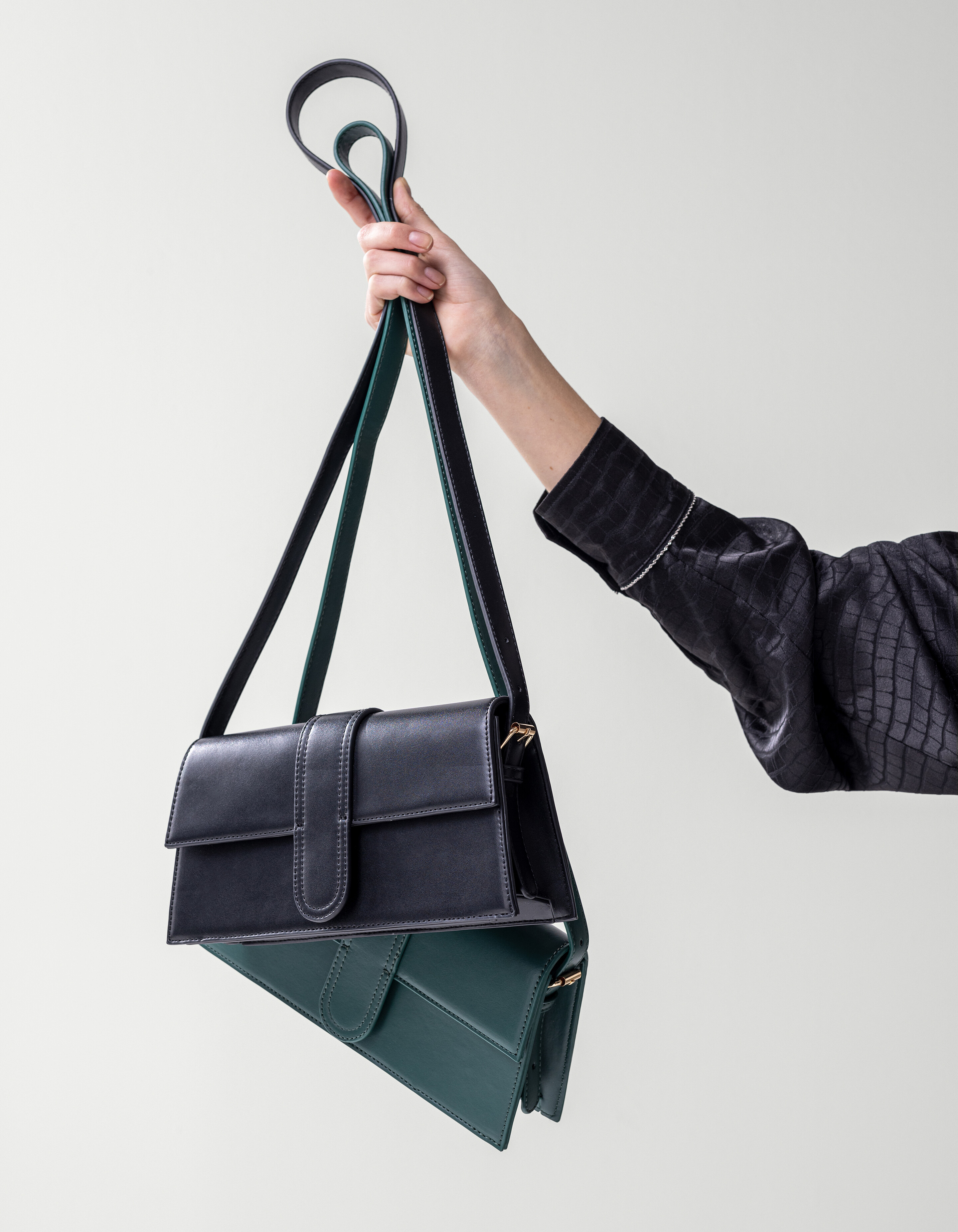 Rechthoekige Tas Zwart SHOEBY ACCESSOIRES