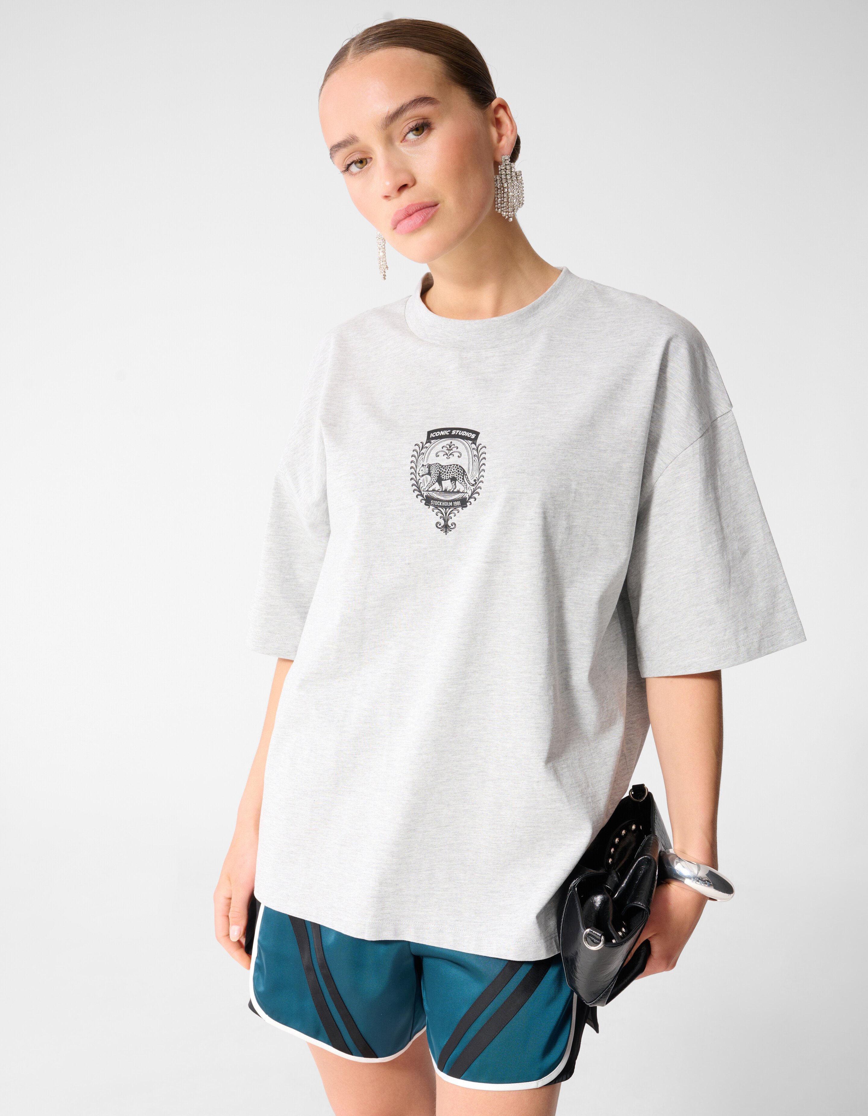 Graphic Artwork T-shirt Lichtgrijs SHOEBY WOMEN