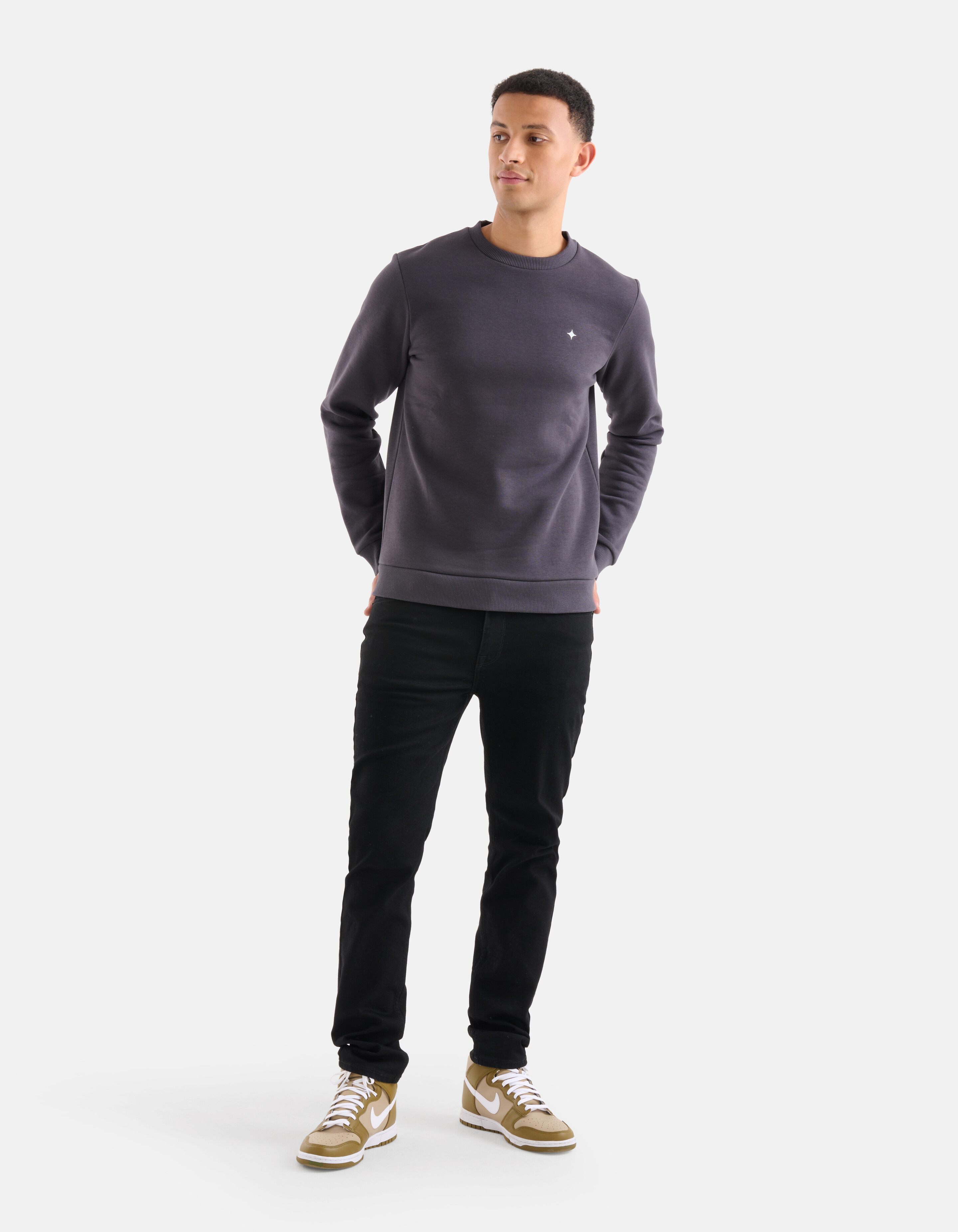 Slim Fit Jeans Zwart L32 SHOEBY MEN