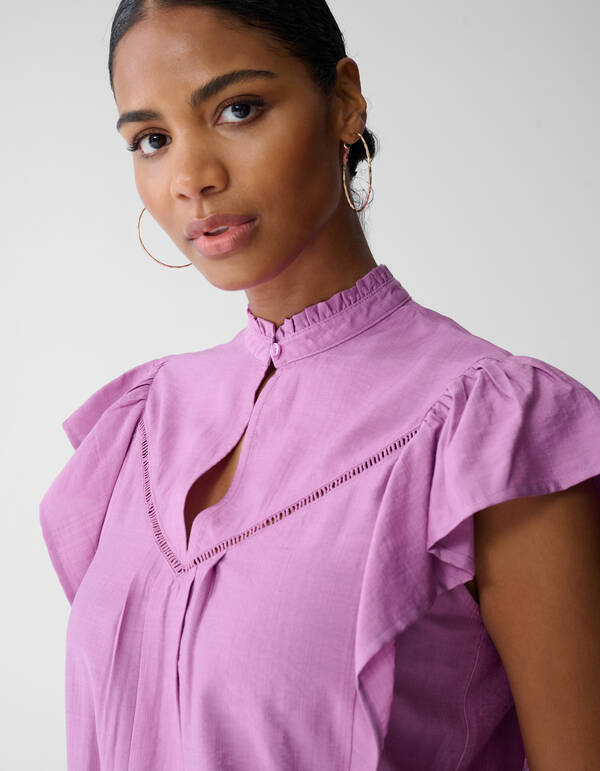 Ruffle Top Roze SHOEBY WOMEN