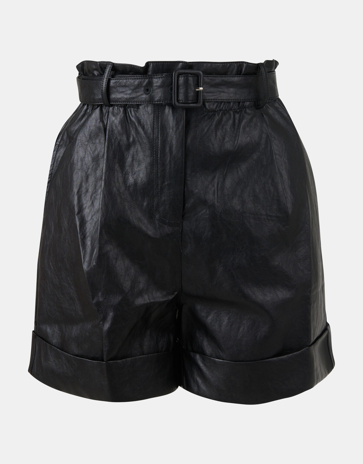 Vegan Leren Short Zwart SHOEBY WOMEN