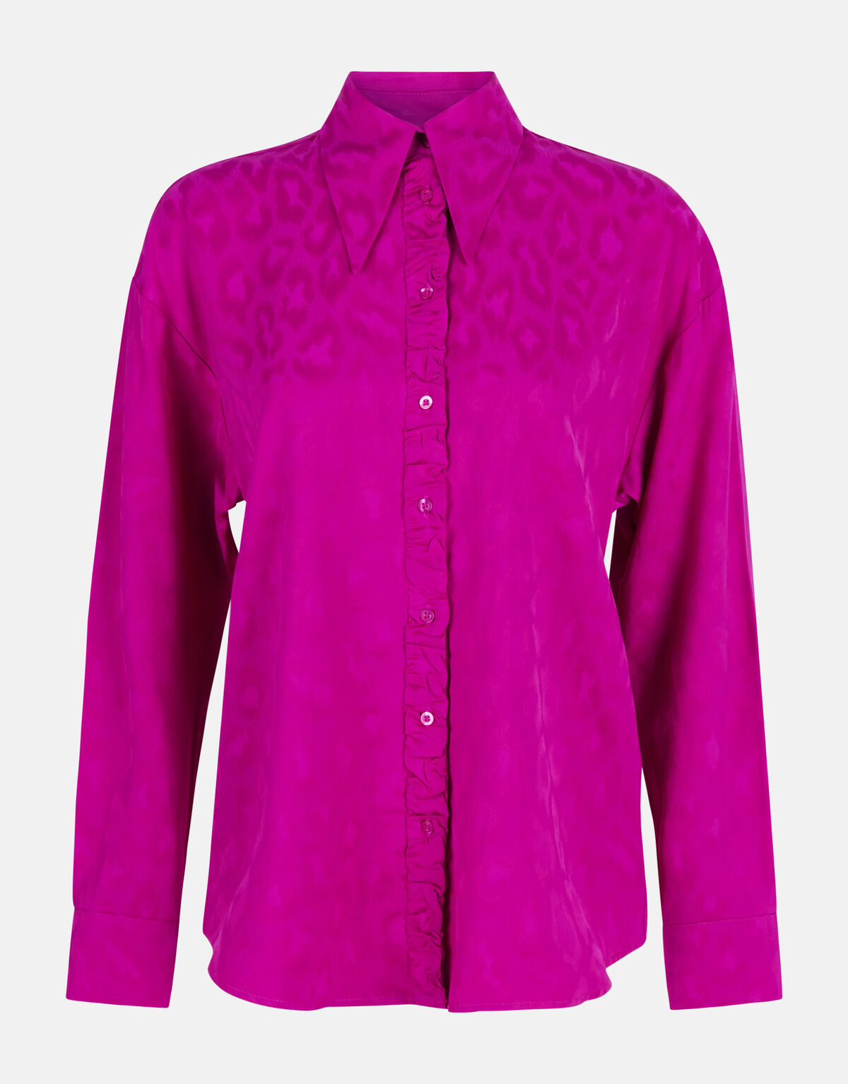 Satijnen Animal Blouse Paars SHOEBY WOMEN