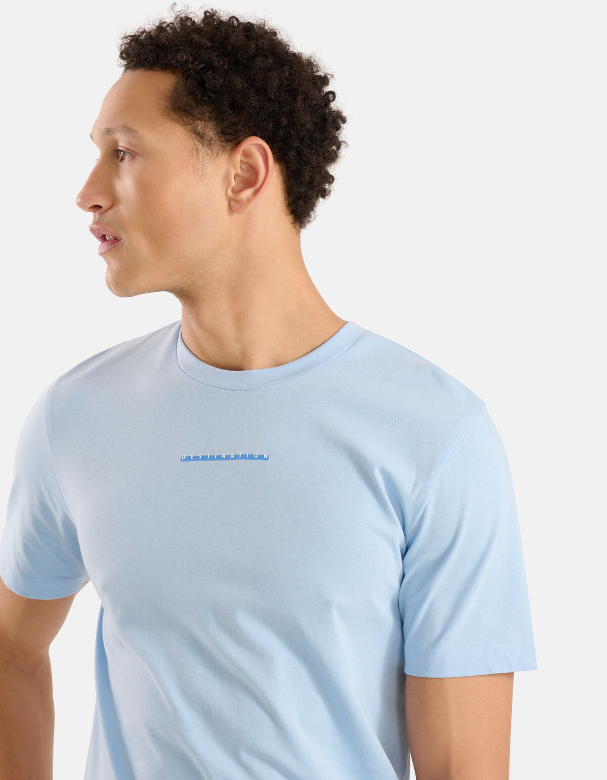 Artwork T-shirt Lichtblauw SHOEBY MEN