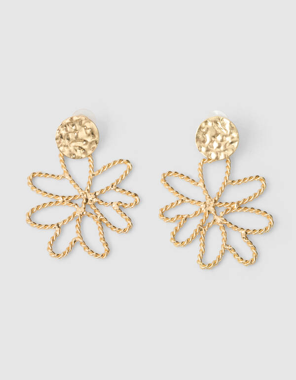 Big Flower Oorbellen Goud SHOEBY ACCESSOIRES