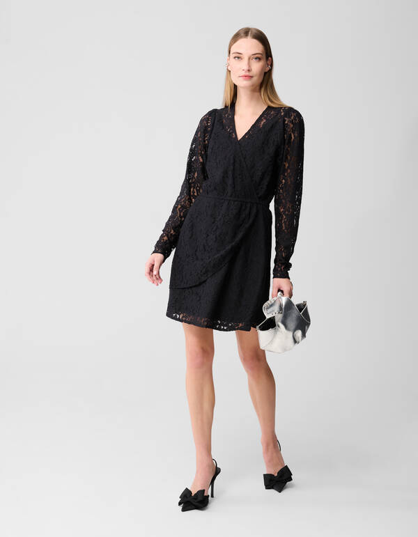 Kanten Mini Jurk Zwart SHOEBY WOMEN