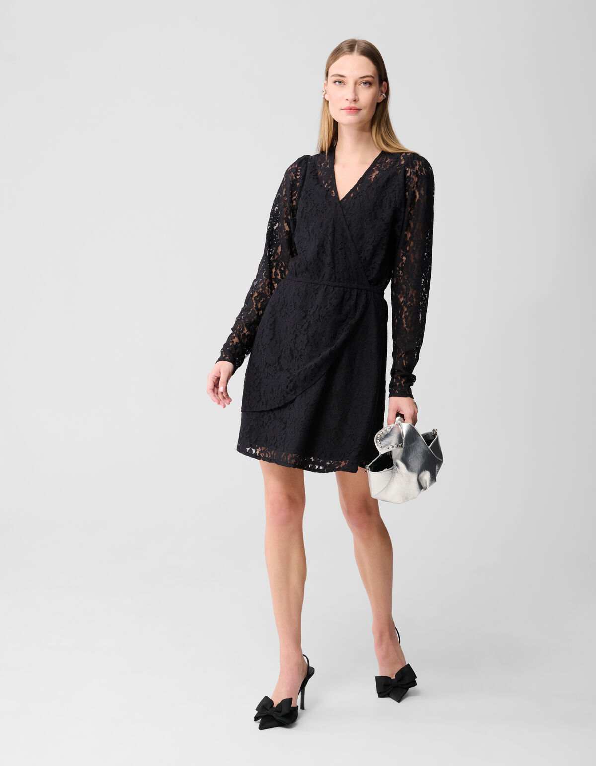 Kanten Mini Jurk Zwart SHOEBY WOMEN