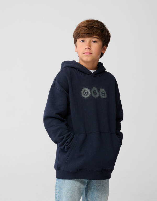 Cool Artwork Hoodie Donkerblauw SHOEBY BOYS