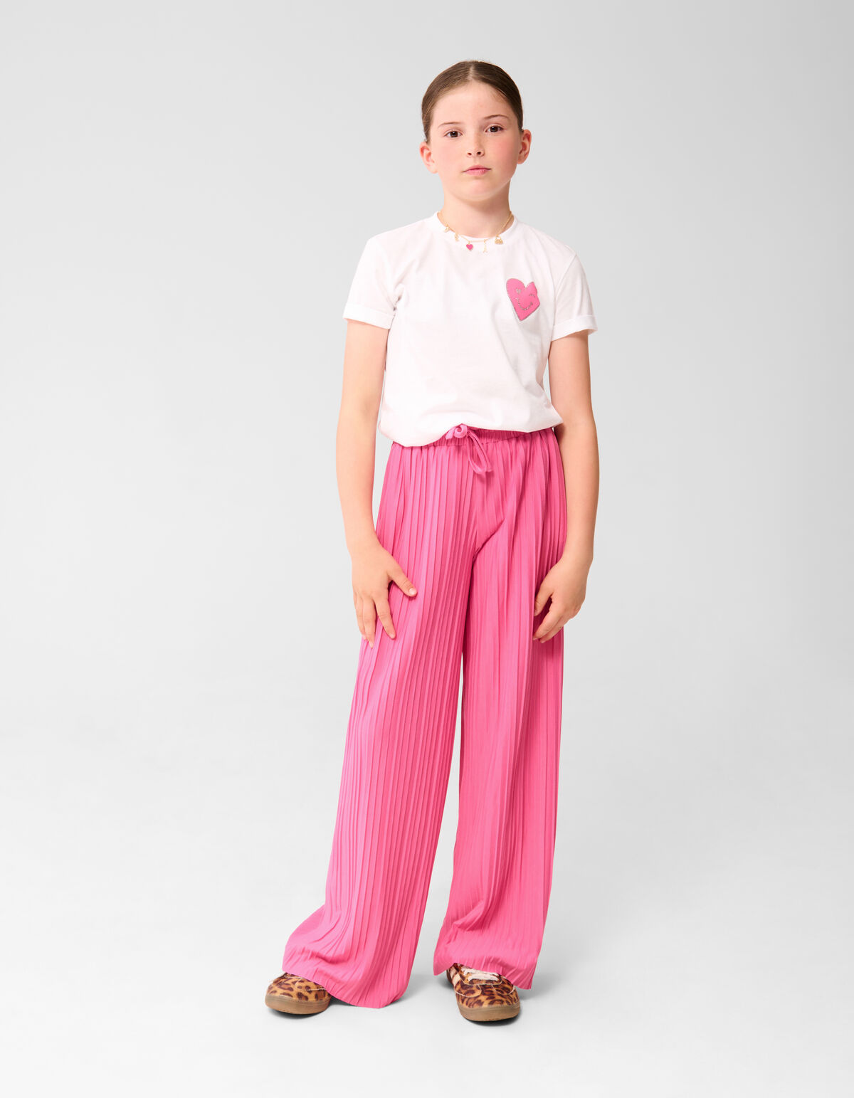 Plissé Broek Roze SHOEBY GIRLS