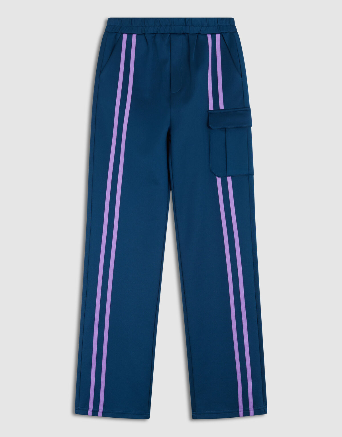 Front Stripe Wide Leg Broek Blauw SHOEBY GIRLS