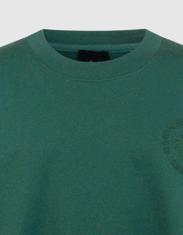 Embroidery Artwork T-shirt Donkergroen SHOEBY BOYS