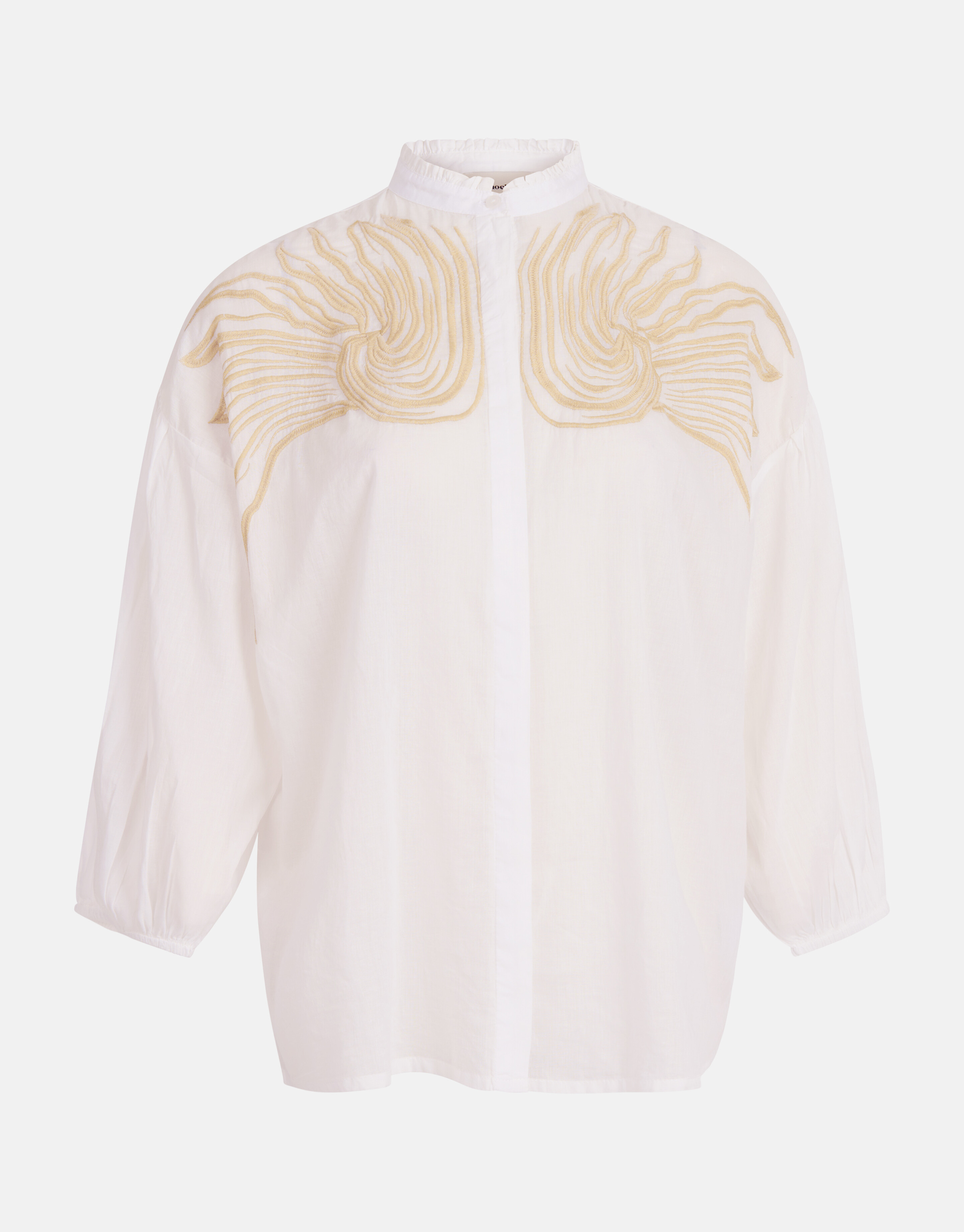 Embroidery Blouse Wit SHOEBY WOMEN