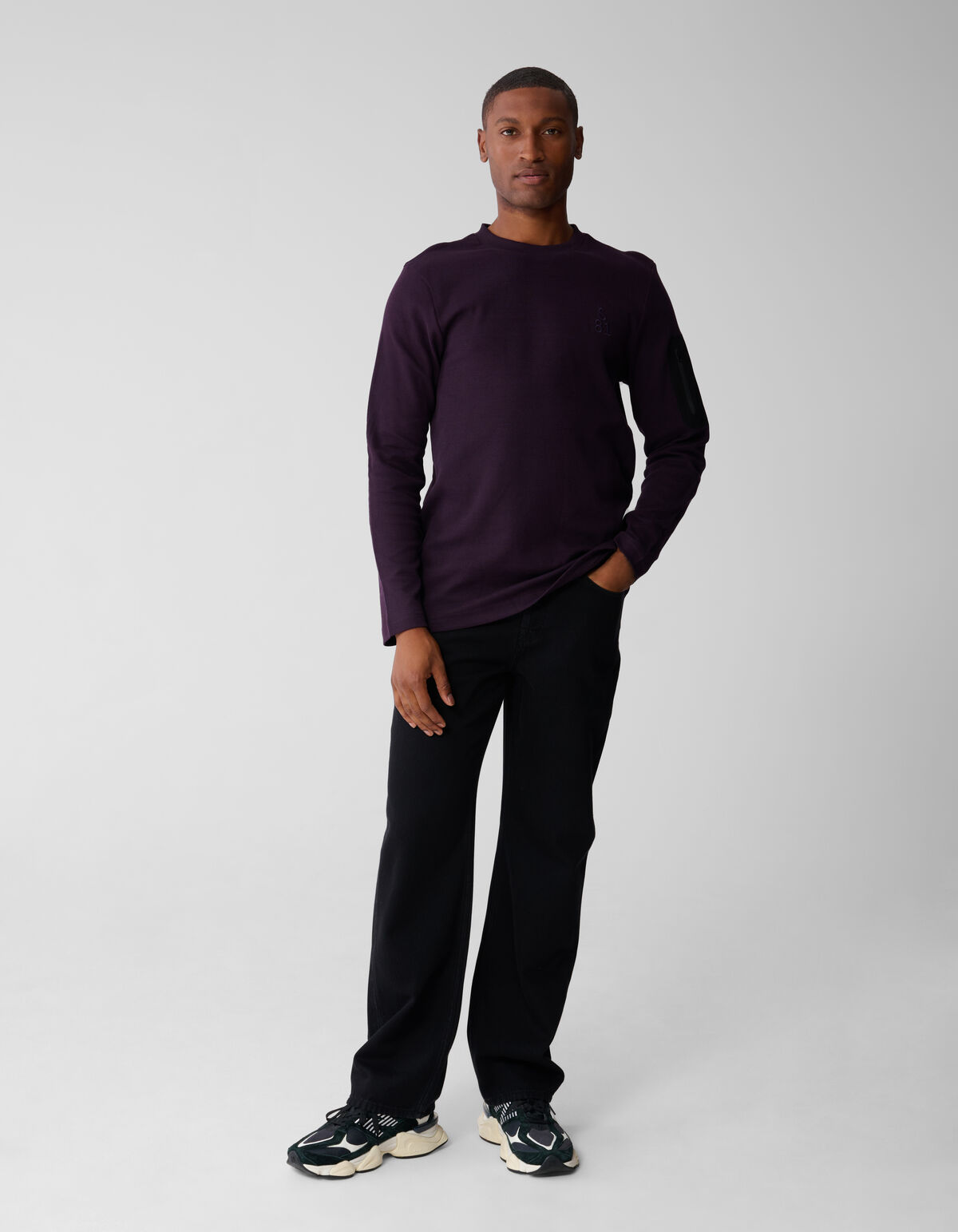 Relaxed Fit Jeans Washed Zwart SHOEBY MEN
