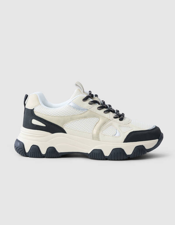 Colorblock Sneaker Zilver SHOEBY SHOES