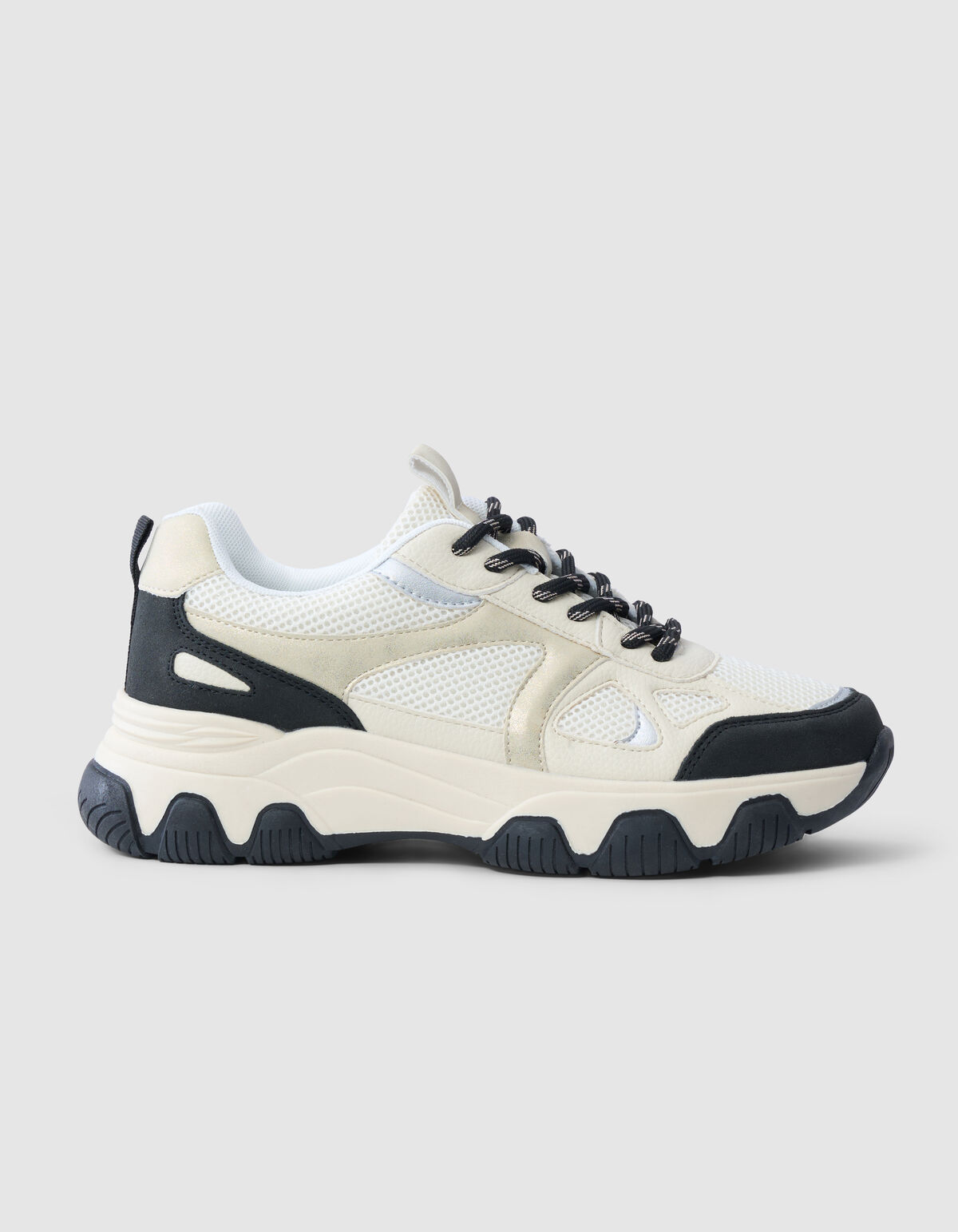 Colorblock Sneaker Zilver SHOEBY SHOES
