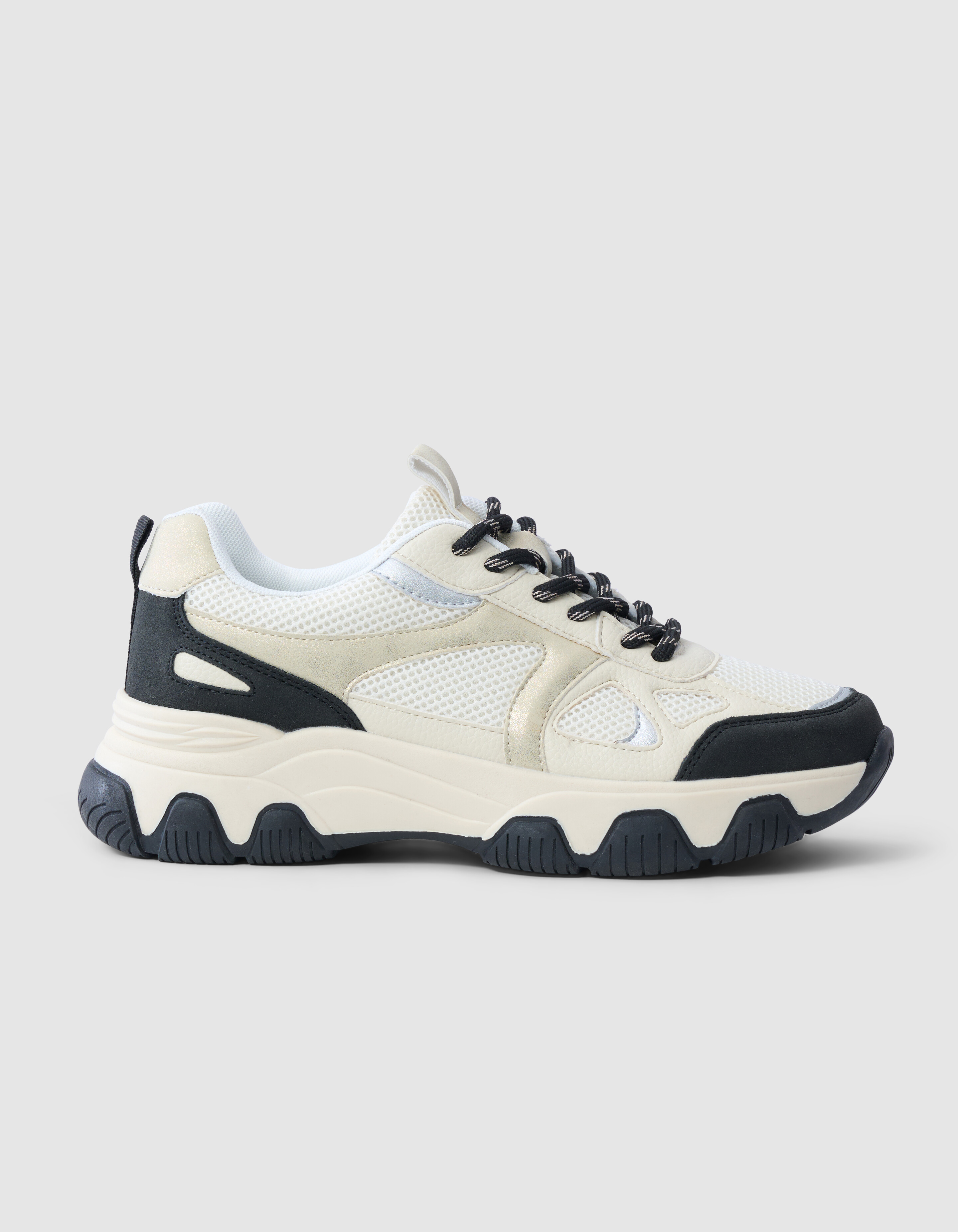 Colorblock Sneaker Zilver SHOEBY SHOES